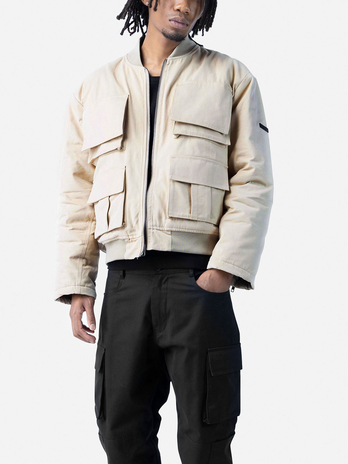 Multi Pockets Bomber Jacket