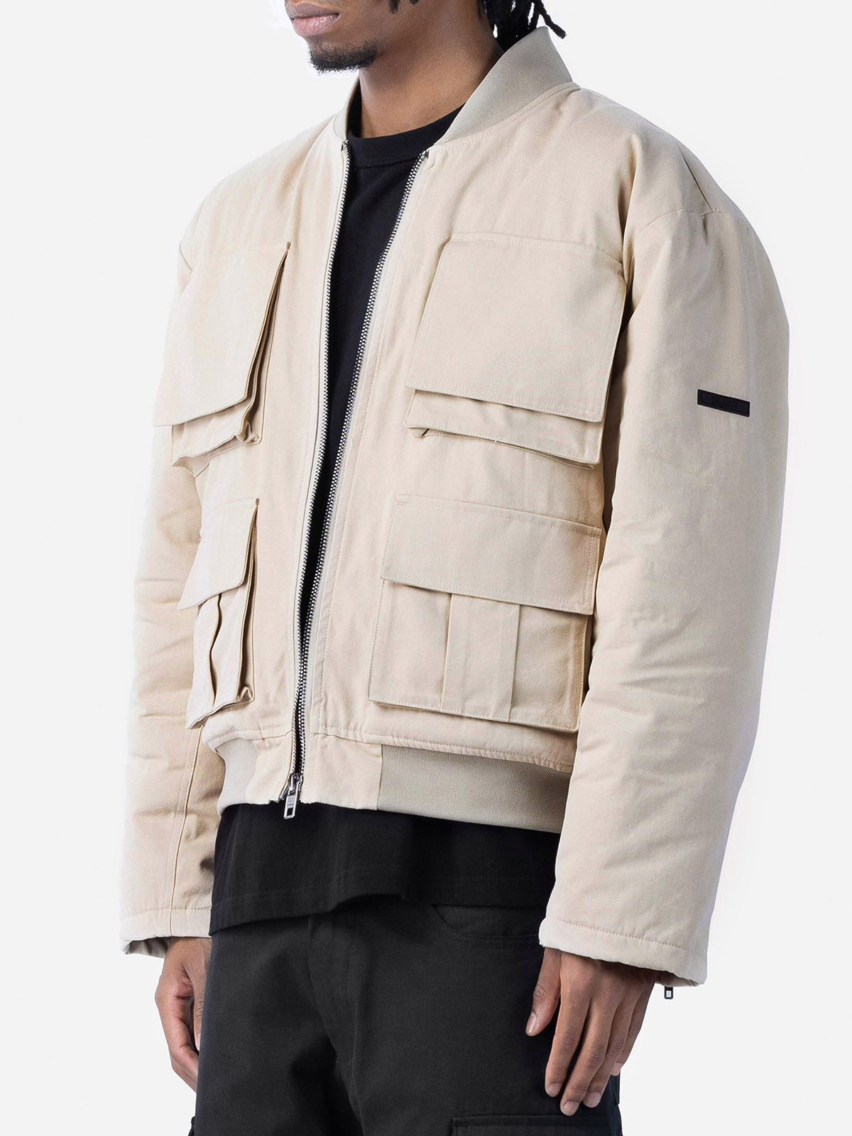 Multi Pockets Bomber Jacket