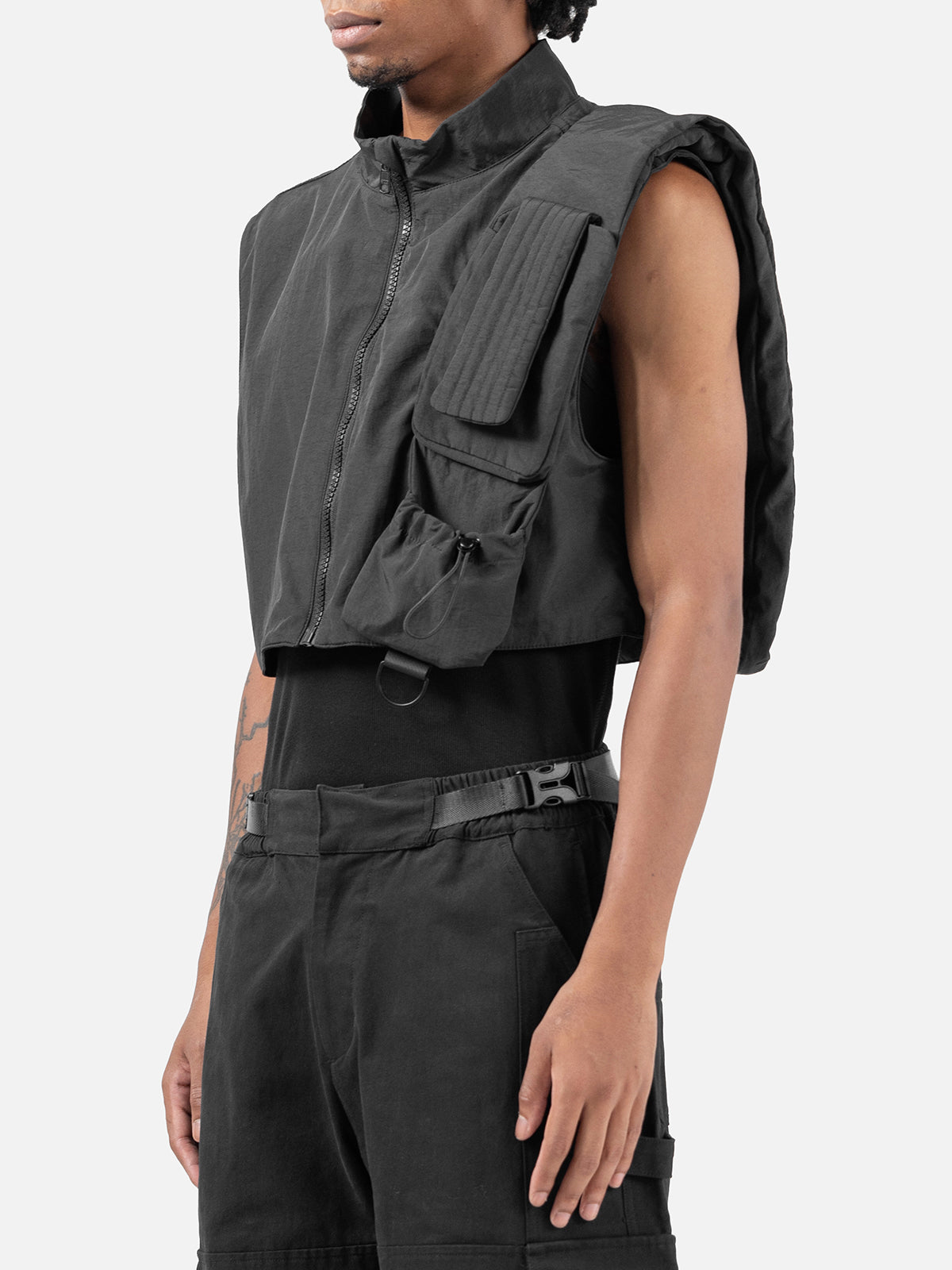Cropped Utility Vest