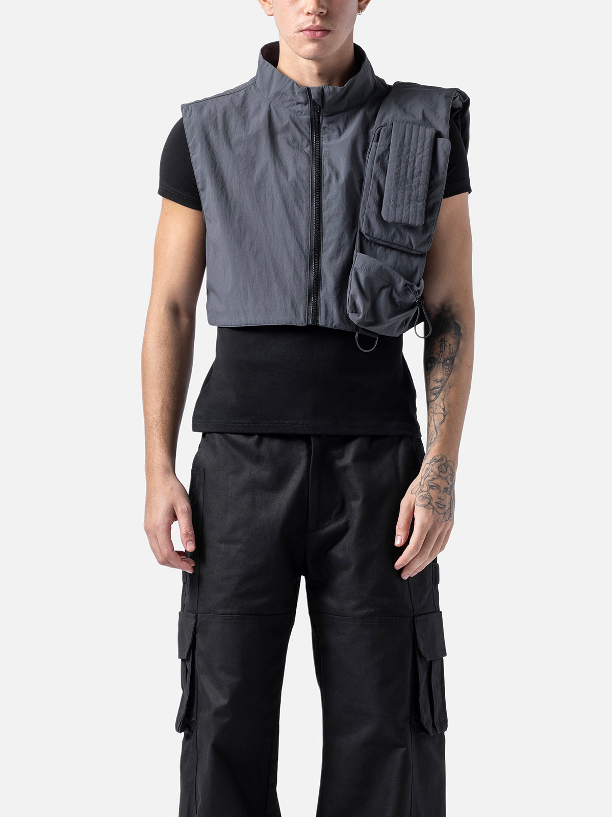 Cropped Utility Vest